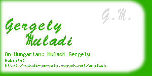 gergely muladi business card